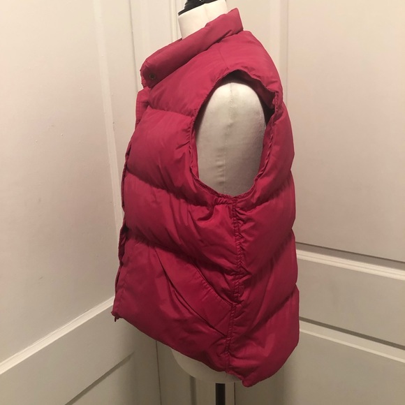 Ll bean down filled winter snow puffer vest size large - Picture 2 of 4